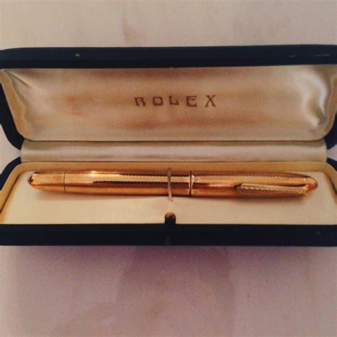 rolex pen laminato oro 750 valore|PENNA STILOGRAFICA ROLEX LAMINATO ORO 750 .